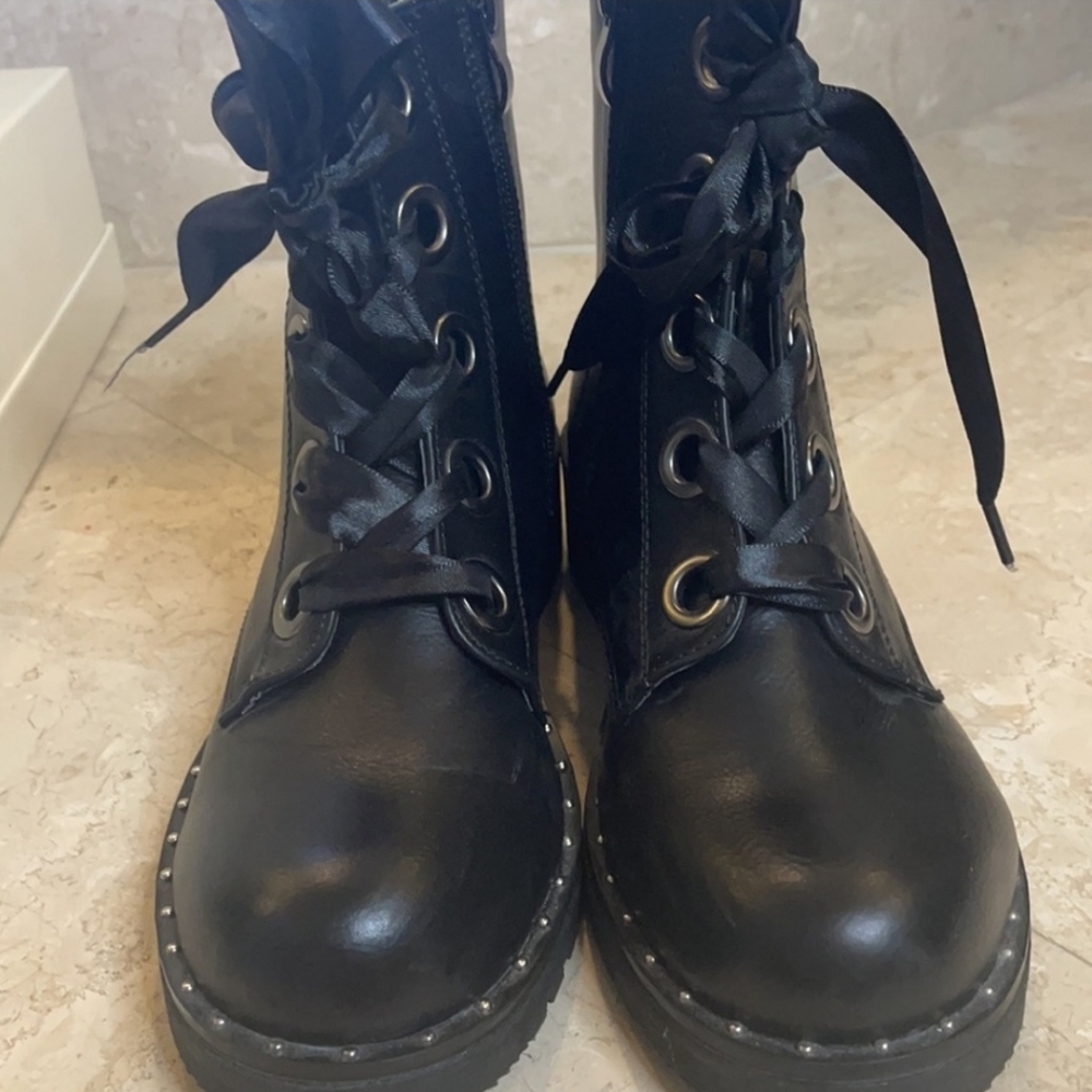 Vegan Stud Combat Boot - image 4